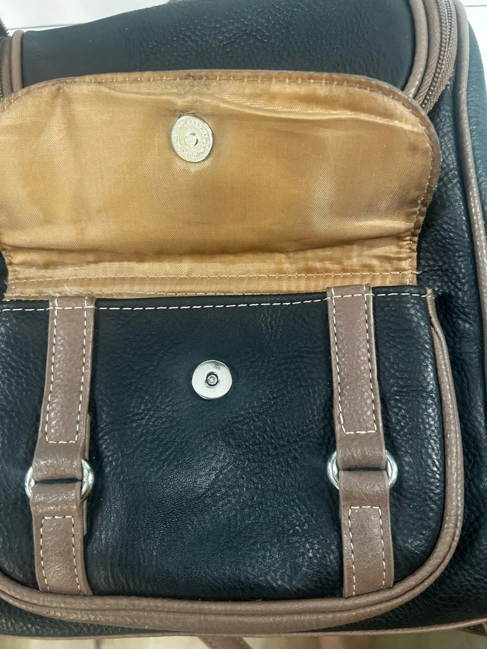 MultiSac Major Convertible 3-in-1 Backpack Shoulder Bag Black Brown Organizer